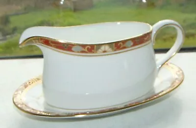 Buy Royal Crown Derby English Bone China Cloisonne A1317 1 X Gravy Boat And Stand • 45£