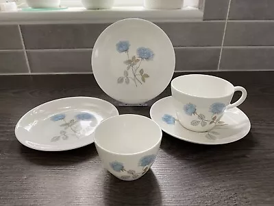 Buy Vintage 1970's Wedgwood Ice Rose Bone China 5 Pieces Very Good Condition • 22£