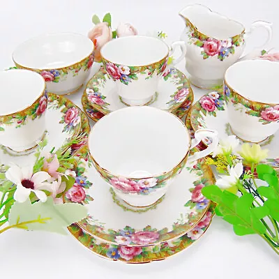Buy Vintage Paragon Tapestry Rose Bone China Tea Set 14pc Teacup Saucer Trios Floral • 99.99£