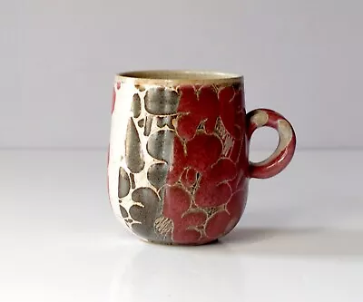 Buy DIANA WORTHY Crich Studio Pottery: Stoneware Mug With Red Sgraffito Decoration • 9.99£