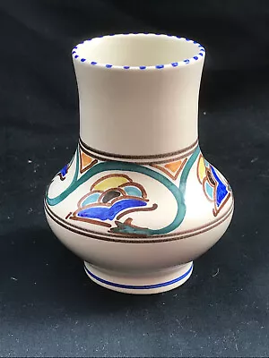 Buy Honiton Pottery Bud Vase - Art Deco - Landscape Design • 7.50£