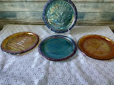 Buy Set Of 4 Commemorative Bicentennial Plates  Indiana Carnival Glass Liberty Bell • 16.41£