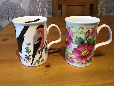 Buy Roy Kirkham Fine Bone China Floral Patterned Fragrance Mug & Garden Birds Mug • 11.99£