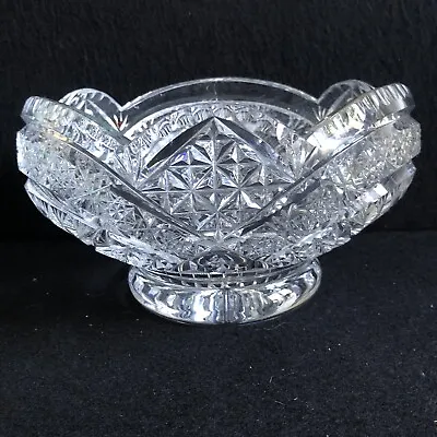 Buy Stunning Vintage Retro 1960's Continental Bohemian Crystal Glass  Bowl  • 89.95£