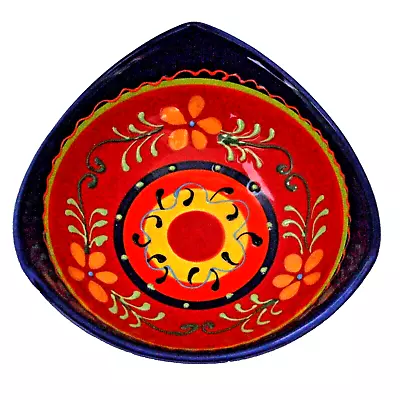 Buy Del Rio Salado Trinket Bowl Ceramic Hand Painted In Spain Multicolored Design • 9.44£