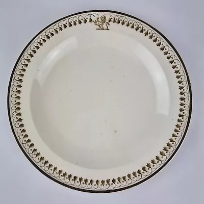 Buy Antique 19thC  Wedgwood Creamware Side Plate Armorial Crest 20.6cm #4 • 95£