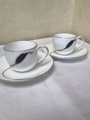 Buy Givenchy Bone China Coffee Cup And Saucer X 2 Yamaka Japan Art Nouveau Look • 30£