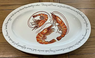 Buy Richard Bramble/jersey Pottery Prawn/shrimp Design 39cms Platter In Exc/con • 54.95£