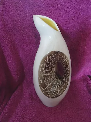 Buy Unusual Jersey Pottery Abstract Freeform Vase • 30£