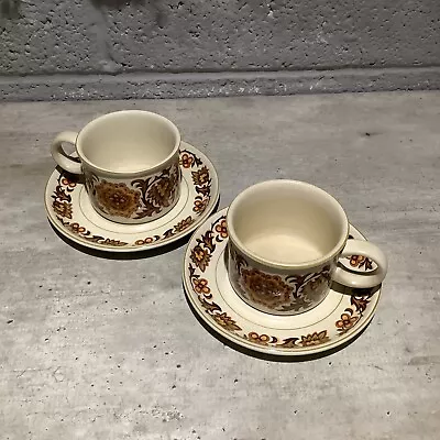 Buy Midwinter Stonehenge ‘WOODLAND’  2 Cups And Saucers Vintage Kitchenware • 20£