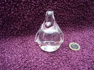 Buy Rare Vintage Wedgwood Clear Glass Miniature Animal Penguin Paperweight - Etched. • 19.99£