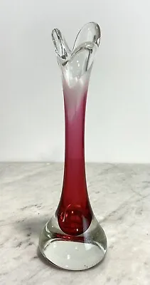 Buy Flygsfors Paul Kedelv 1950's Art Glass Vase Vintage Swedish / Scandinavian 1954 • 24.95£