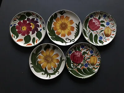 Buy Vintage, Wade, Royal Victoria, Hand Painted Flower Dinner Plates X5 • 15£