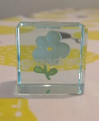 Buy Spaceform Glass Cube 'Grandma' With Flower Decoration  • 5£