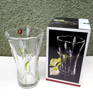 Buy ART DECO Crystal Glass Vase  EVE  Walther-Glass,BRAND NEW,24 Cm Tall • 24£