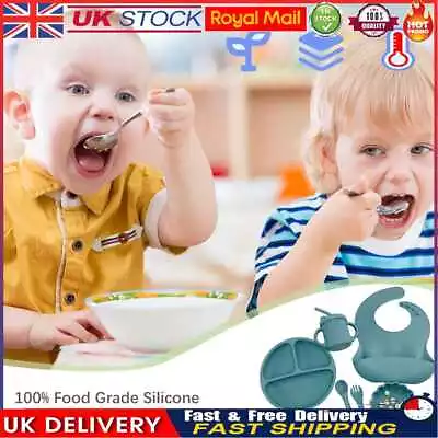 Buy 6pcs/set Children Tableware With Suction Cup Bowl Plate Bibs Children Dinnerware • 19.09£