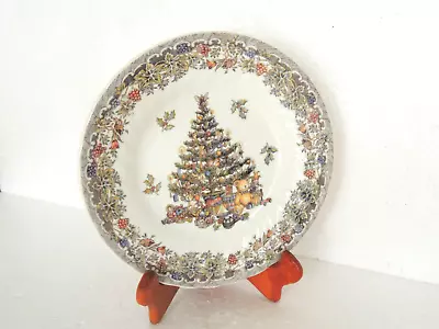 Buy Queens Myott Factory  Seasons Greetings  Christmas Tree Salad Lunch Plate 8  • 15.12£
