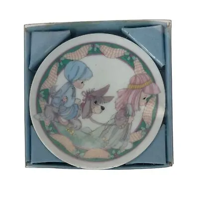 Buy Precious Moments 1993 Mini Plate Hanging Ornament Oh Little Town Of Bethlehem • 7.62£