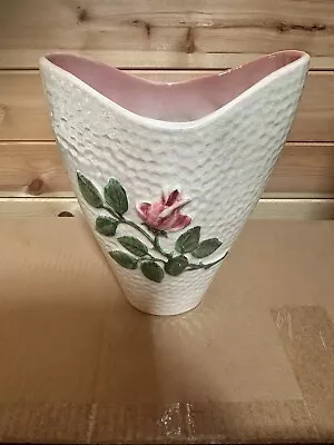 Buy Maling Ware Pink Vase Antique Mantle Lusterware, Rare Pink Rose Design, C1930 • 24£