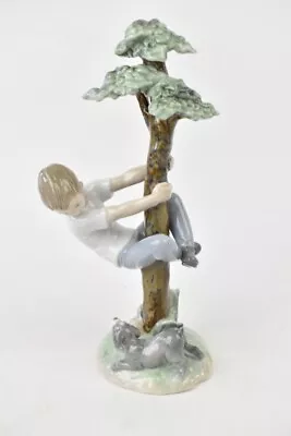 Buy Lladro Porcelain Figurine Tree Of Adventures 8446 Boy And Dog 24cm Tall • 59.99£