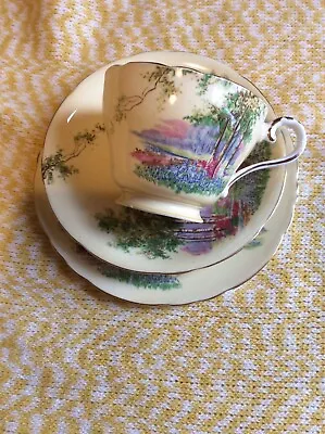 Buy Aynsley Bone China Trio BlueBell Time Wood Easter Mothers Day Cup Saucer Plate • 10£