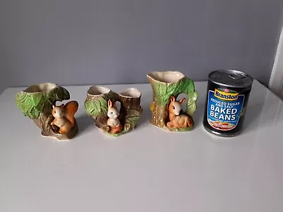 Buy 3 Pieces Of Withernsea Pottery FAUNA - #26 - #25 - #58 - Squirrel, Deer & Rabbit • 9.50£