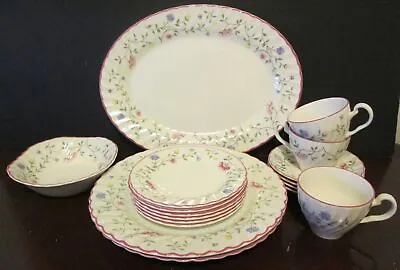 Buy Johnson Brothers Summer Chintz 17 Piece Dinnerware Set Plates Platter Bowl Cups • 61.09£