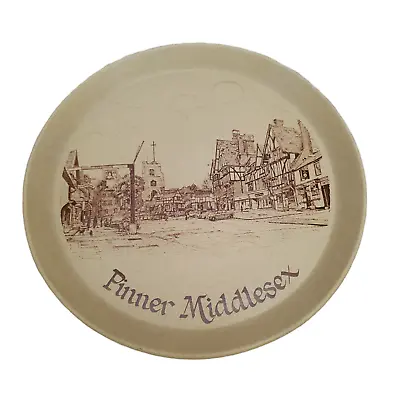Buy Vintage Honiton Pottery Devon Pinner Middlesex Enlgand Town Image Plate 9 In • 7.38£