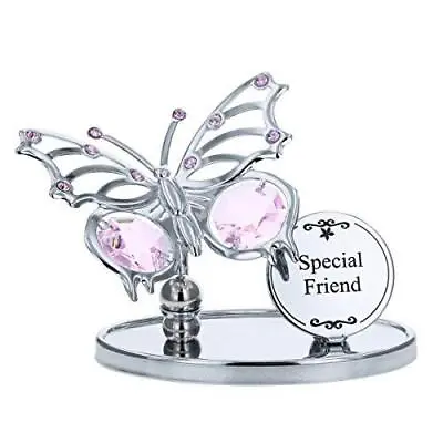 Buy Crystocraft Special Friend Swarovski Elements Butterfly Plaque  Gift Boxed • 11.97£