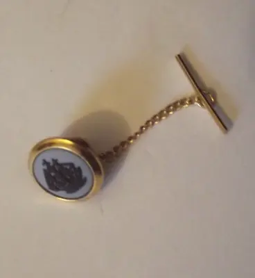 Buy Wedgwood Jewellery Gold Micron Lapel / Tie Pin Jasperware Ship Galleon Insert • 5.95£