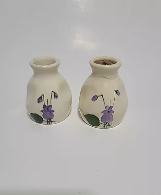 Buy Devon Violets Perfume Bottle Vase England Small Pottery Bud Vase / Paper Label  • 16.32£