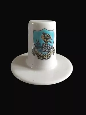 Buy Goss Crested China Welsh Ladies Hat - Matching Arms Of Penmaenmawr • 9.95£