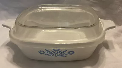 Buy Corning Ware Blue Cornflower Small Casserole 1-3/4 Cup P-41 Petite Pan With Lid • 18.85£