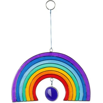 Buy RAINBOW AND JEWEL SUN CATCHER - Stained Glass Effect With FREE WINDOW SUCKER • 10.99£