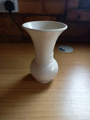 Buy Vintage Fulham Pottery Cream Colour Trumpet Shape Vase, Constance Spry - 7  Tall • 120£