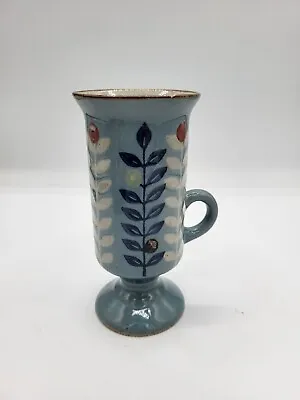 Buy Vintage Otagiri Irish Coffee Cup With Pedestal Blue Floral*** • 12.30£