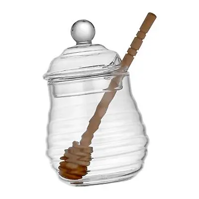 Buy Honey Pot With Dipper And Lid Kitchen Tools Honey Jar For Food • 11.87£