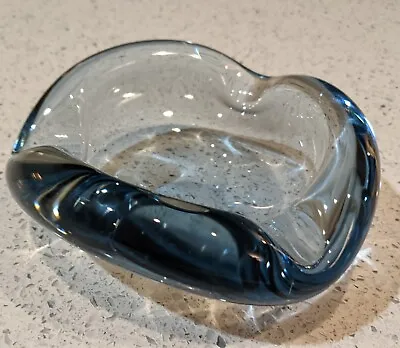 Buy Vintage Holmegaard Blue Art Glass Crystal Dish Per Lutken Akva Signed Denmark • 132.50£
