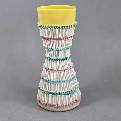 Buy Vintage Italian 1950s Pottery Vase Applied Decoration Pos Fratelli Fanciullacci • 35£
