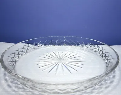 Buy Vintage Cut Glass Cake Stand 10  Diameter Ideal For Pavlova Or Gateau • 7£