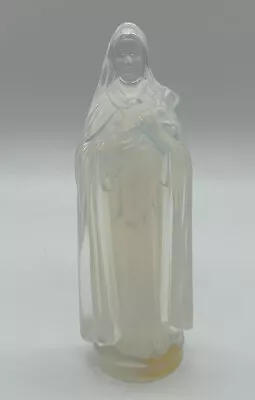 Buy Vintage Sabino Opalescent Glass St. Theresa Madonna Figurine Crucifix Religious • 166.56£