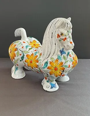Buy Mancioli Horse. Italian Art Pottery 1960s Perfect Condition • 99£