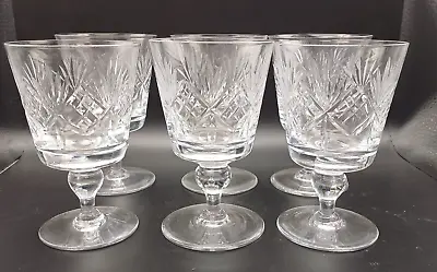 Buy Set 6 Cut Glass Or Crystal Wine Glasses • 12.99£