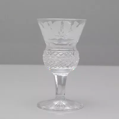 Buy Edinburgh Crystal Thistle Cut Cordial Liqueur Glass 3 1/4  8.3 Cm Tall 1st Qual • 24.99£