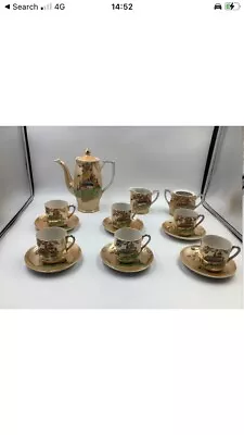 Buy Tea Cup Set KLIMAX Bone China Tea Set Vintage Hand Painted Made In Japan For 6 • 18£