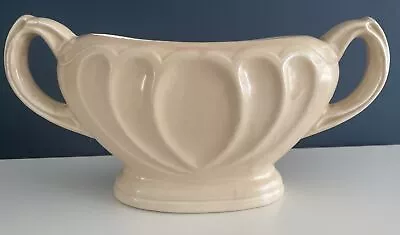 Buy Vintage KSP England Planter Vase Peach Ceramic - Keele Street Pottery Flowers • 8.95£