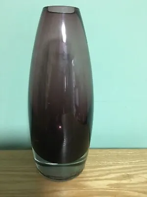 Buy Stunning Large Riihimaki Purple Glass 1365 Riihimaen Lasi Finland Amethyst Vase • 49.99£