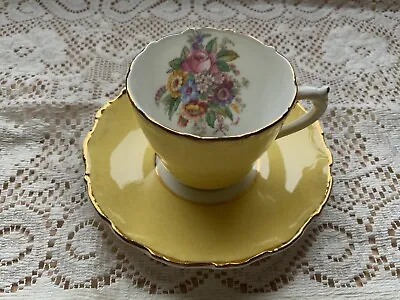 Buy Coalport Yellow Floral Coffee Cup And Saucer Demitasse Set Bone China  Stunning  • 12.99£