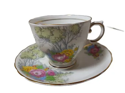 Buy Tuscan Fine English Bone China Matching Teacup & Saucer Made In England Floral  • 18.96£