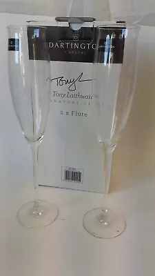 Buy Dartington Tony Laithwaite Boxed Crystal Flute Glasses Set Of 2 Brand New • 19.99£